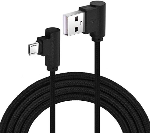 Mr. Gadget Solutions® - 90 ° Right Angle Micro USB Data Sync Charging Cable, 2m