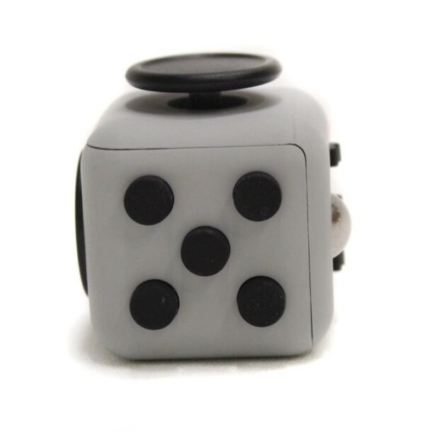 fun fidget cube adult stress relief-White/Black
