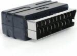 RGB SCART Plug Male to 3 RCA Female A/V Adaptor Converter for TV DVD VCRs