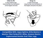Aqua Optima EPS311 30 Day Water Filter Cartridge 3 Months Supply Compatible with Brita Maxtra, White