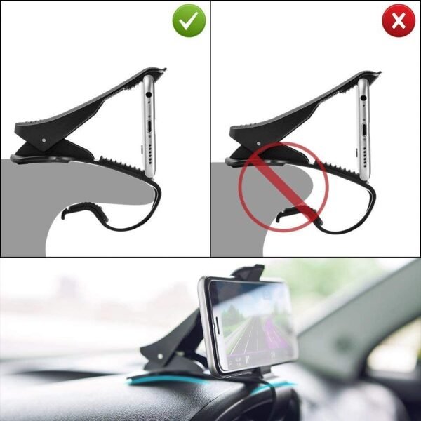 Mr.Gadget Solutions® Car Phone Mount Dashboard Holder Universal HUD Design for Safe Driving