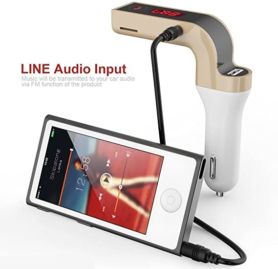 Classy G7 4in1 Bluetooth Car Kit Handsfree FM Transmitter Radio MP3 Player USB Car Charger & AUX