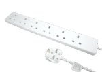 6 Gang 2 Meter White
