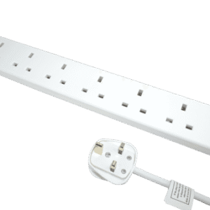 6 Gang 2 Meter White