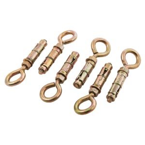 6pcs 8mm Closed Hooks Bolts