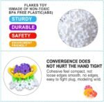 Mr. Gadget Solutions 300 Pieces Snow Shaped Discs Puzzle Constructive Discs Connect Interlocking Discs Creative and Educational Building Blocks