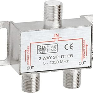 TV Coax to 2x F-Connector Splitter