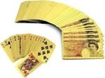 B09NV166JXMr.Gadget's Solutions® Certificated 24K Pure Gold Plated Playing Cards Full Poker Deck - Complete with Presentation Box and Certificate of Authentication