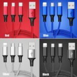 3 IN 1 Durable Mutiple USB Charging Cable