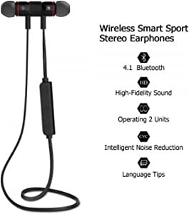 Mr.Gadget Solutions® XT 6 Wireless Bluetooth Earphones with Metal Magnetic Sport