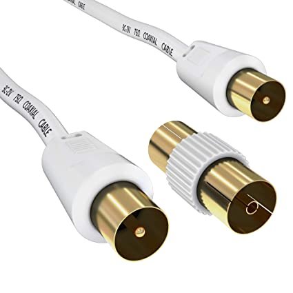 TV Cable with Female Coupler 1 Meter