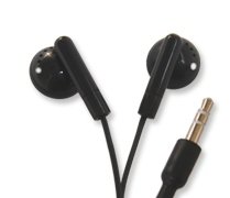 Earphones for Nano2, Nano 3, Nano 4, Nano 5 -Black