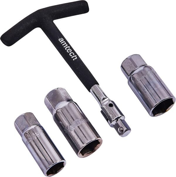 Amtech I3665 4 Piece T-bar Spark Plug Wrench Set