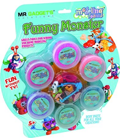 Mr. Gadget solutions® Pack of 6 DIY Modelling Magic Polymer Foam Clay, Soft Sticky Clay, Air Dry Clay-Kids Toys Craft