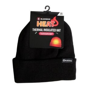 Blackrock Men's Black Heat Thermal Insulated Hat