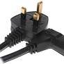 C13 Right Angled Cable Black 10 Meter