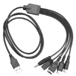 5in1 cable with ndsl nds psp miniusb and iph4 connectors