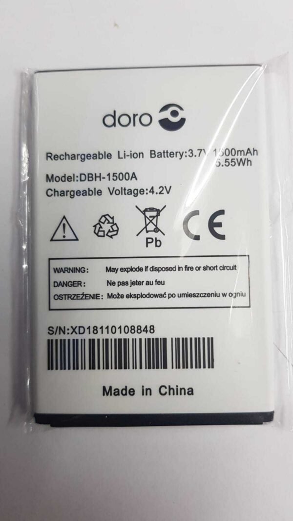 DORO DBH-1500A BATTERY FOR DORO LIBERTO 810 1500mAh