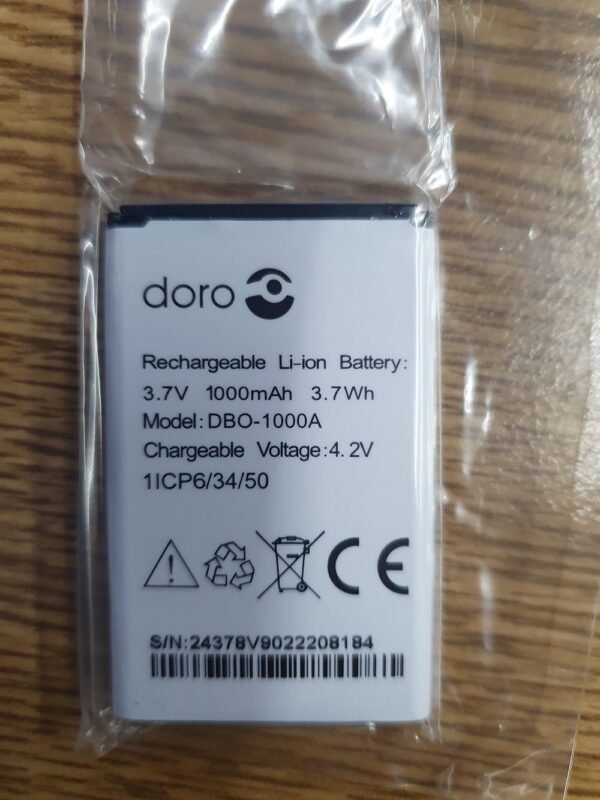 GENUINE DORO DBO-1000A BATTERY FOR DORO 1372 / 2404 / 1370 1000mAh