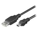 Data Cable Mini USB 5M - Miniusb cable 5M Black