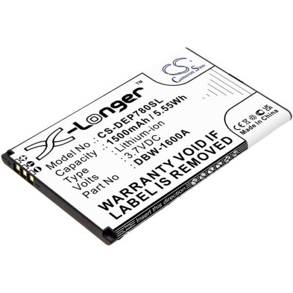 Doro Battery Model DBW-1600A for 7010, 7011, 7781, secure 780X, X Longer