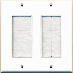 Double Gang Wall Brush Plate