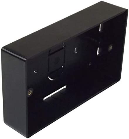 Double trail Box Black 2 Gang