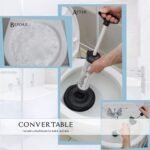 Mr. Gadget's Solutions Toilet Sink Shower Cleaner New Pump Air Tool Clog Power Sucker Remover Powerful Drain Buster Plunger