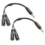 Earphones and Mic Y Splitter adapter