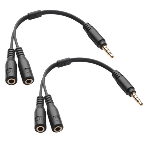 Earphones and Mic Y Splitter adapter