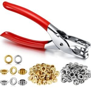 Eyelet plier with eyelets