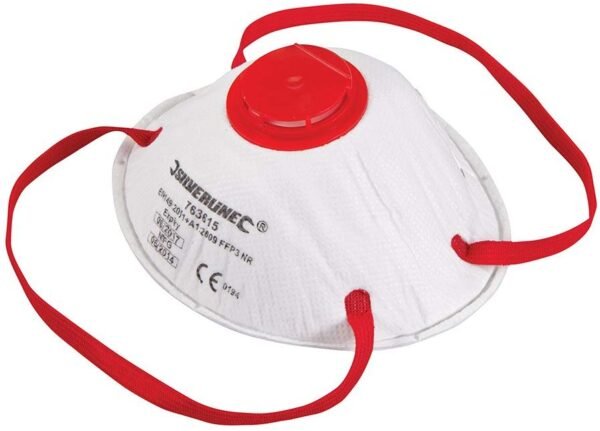 Silverline 763615 Moulded Valved Face Mask FFP3 NR FFP3 NR - 10 Pack
