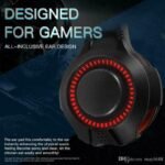 Pro Gaming Headset Headphones G50 Overear Earphones Compatible With PS4, PS5, XBox One, Xbox One S/X, Nintendo Switch / PSP - Red/Black