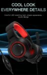 Pro Gaming Headset Headphones G50 Overear Earphones Compatible With PS4, PS5, XBox One, Xbox One S/X, Nintendo Switch / PSP - Red/Black