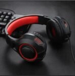 Pro Gaming Headset Headphones G50 Overear Earphones Compatible With PS4, PS5, XBox One, Xbox One S/X, Nintendo Switch / PSP - Red/Black