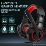 Pro Gaming Headset Headphones G50 Overear Earphones Compatible With PS4, PS5, XBox One, Xbox One S/X, Nintendo Switch / PSP - Red/Black