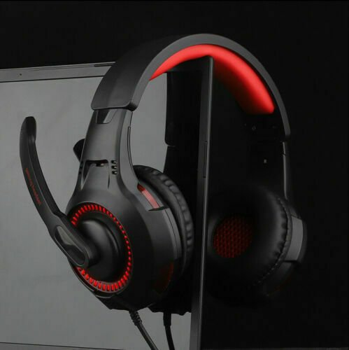 Pro Gaming Headset Headphones G50 Overear Earphones Compatible With PS4, PS5, XBox One, Xbox One S/X, Nintendo Switch / PSP - Red/Black