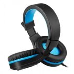 Pro Gaming Headset Headphones G90 Overear Earphones Compatible With PS4, PS5, XBox One, Xbox One S/X, Nintendo Switch / PSP - Blue/Black