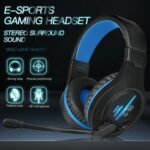 Pro Gaming Headset Headphones G90 Overear Earphones Compatible With PS4, PS5, XBox One, Xbox One S/X, Nintendo Switch / PSP - Blue/Black
