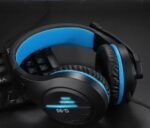 Pro Gaming Headset Headphones G90 Overear Earphones Compatible With PS4, PS5, XBox One, Xbox One S/X, Nintendo Switch / PSP - Blue/Black