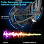 Pro Gaming Headset Headphones G9000 Overear Earphones Compatible With PS4, PS5, XBox One, Xbox One S/X, Nintendo Switch / PSP - Blue/Black
