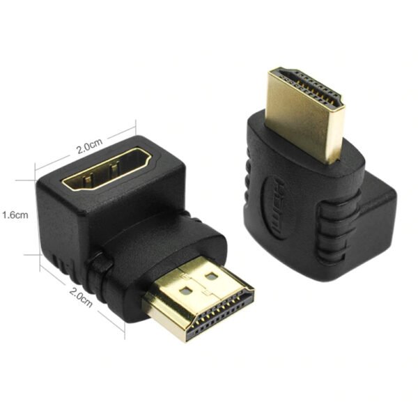 HDMI Male to Female HDMI right angled adapter