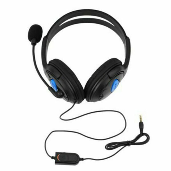 Gaming Headset Headphones Overear Earphones Compatible With PS4, PS5, XBox One, Xbox One S/X, Nintendo Switch / PSP - Blue/Black (Copy)