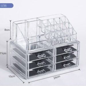 Cosmetic storage box with 6 drawer