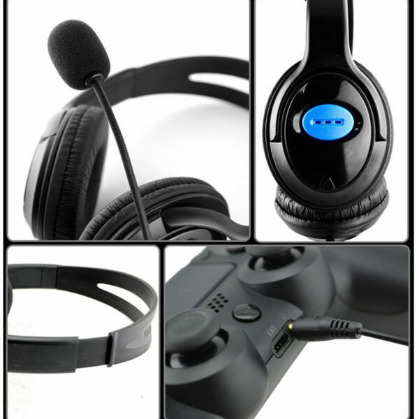Gaming Headset Headphones Overear Earphones Compatible With PS4, PS5, XBox One, Xbox One S/X, Nintendo Switch / PSP - Blue/Black (Copy)