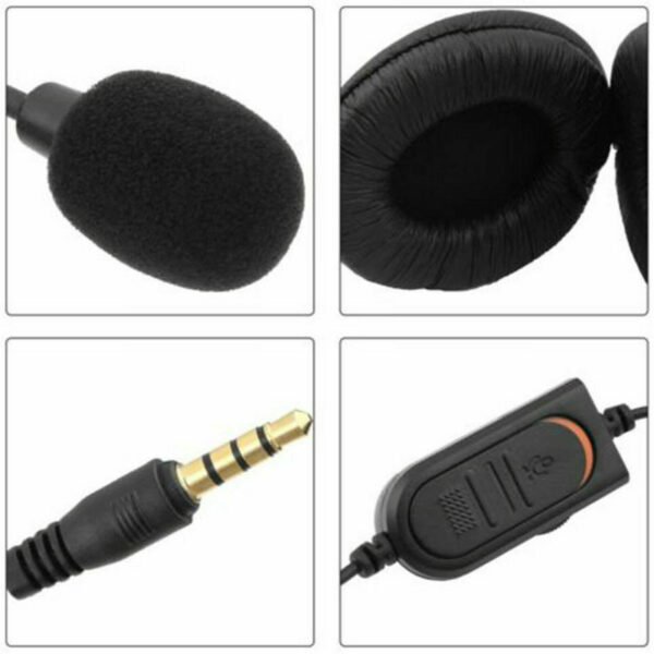 Gaming Headset Headphones Overear Earphones Compatible With PS4, PS5, XBox One, Xbox One S/X, Nintendo Switch / PSP - Blue/Black (Copy)