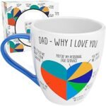 Love Mug Dad Mug - Dad Coffee Mug, Dad Tea Mug, Father s Day Mug, Best Coffee Cup for Dad, Coffee Mugs for Dad, Gifts For Father s Day from Daughter, Worlds Best Dad Ever Mug, Father s Day Coffee Mug