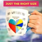 Love Mug Dad Mug - Dad Coffee Mug, Dad Tea Mug, Father s Day Mug, Best Coffee Cup for Dad, Coffee Mugs for Dad, Gifts For Father s Day from Daughter, Worlds Best Dad Ever Mug, Father s Day Coffee Mug