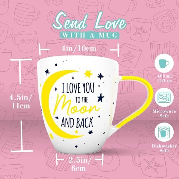 Love Mug I Love You Mug - Best I Love You Coffee Mug, Valentines Gifts for Her Romantic Mug. I Love You Gifts for Her, I Love You Tea Mug. Romantic Coffee Mug, I Love You to The Moon and Back Mug