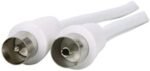 M plug to M Plug TV Fly Lead White 4 Meter